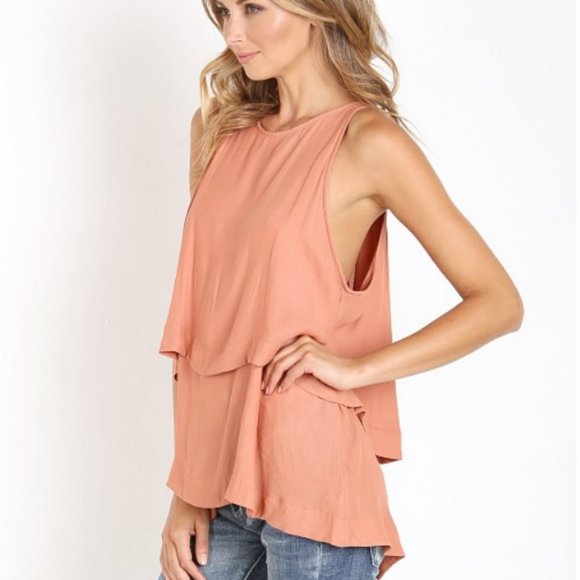Free People Layers In Love Tunic Size Small Apricot - Picture 4 of 7